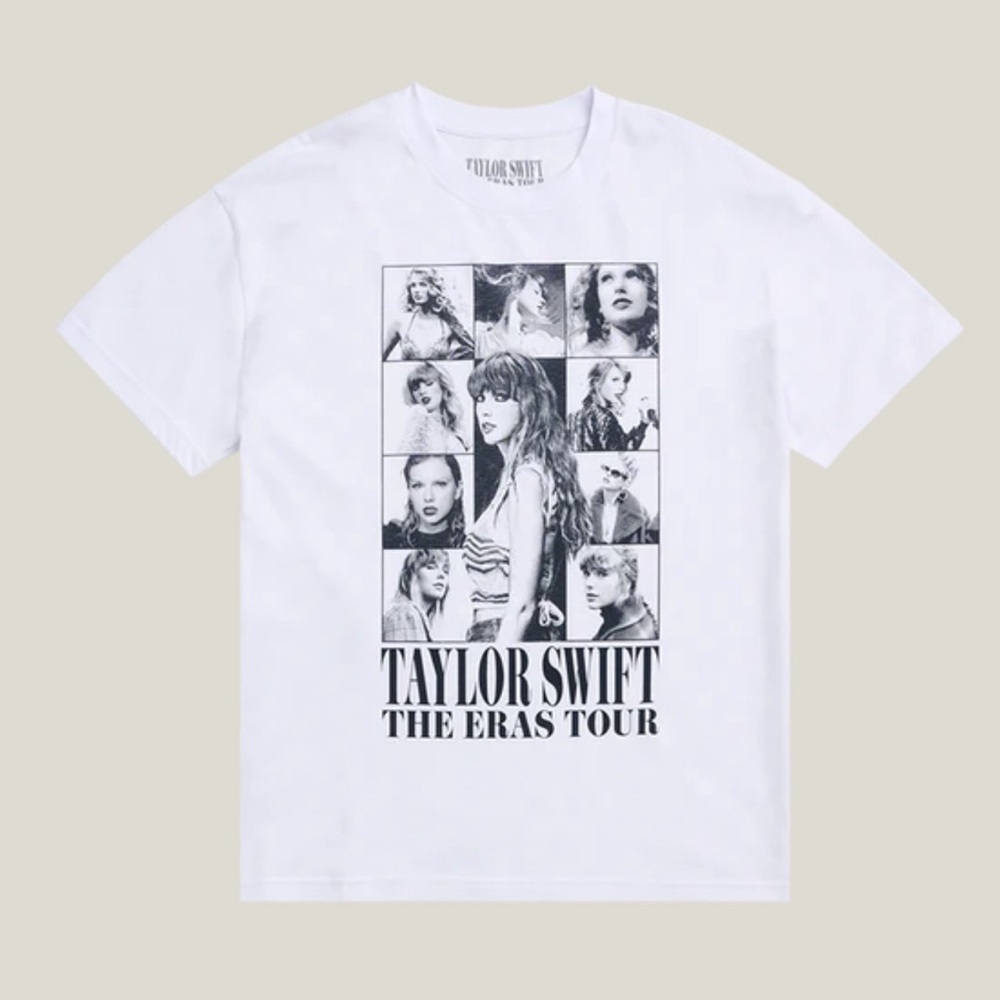 NWT TAYLOR SWIFT | THE ERAS TOUR WHITE T-SHIRT M &‎ Lg
